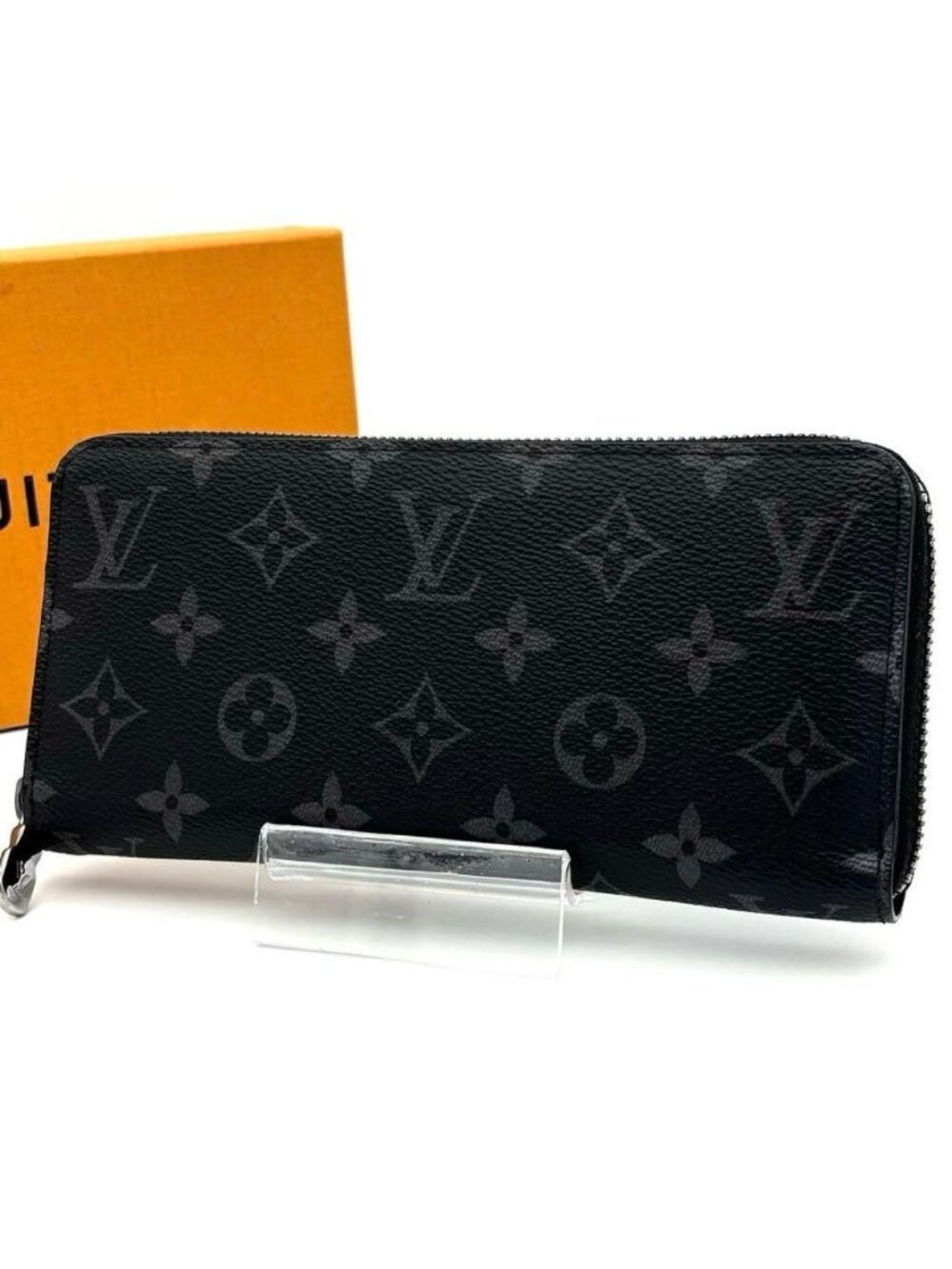 Louis Vuitton Monogram Eclipse Zippy Horizontal Wallet